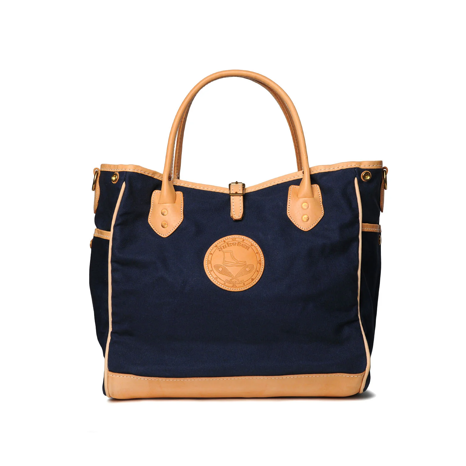 navy canvas tote