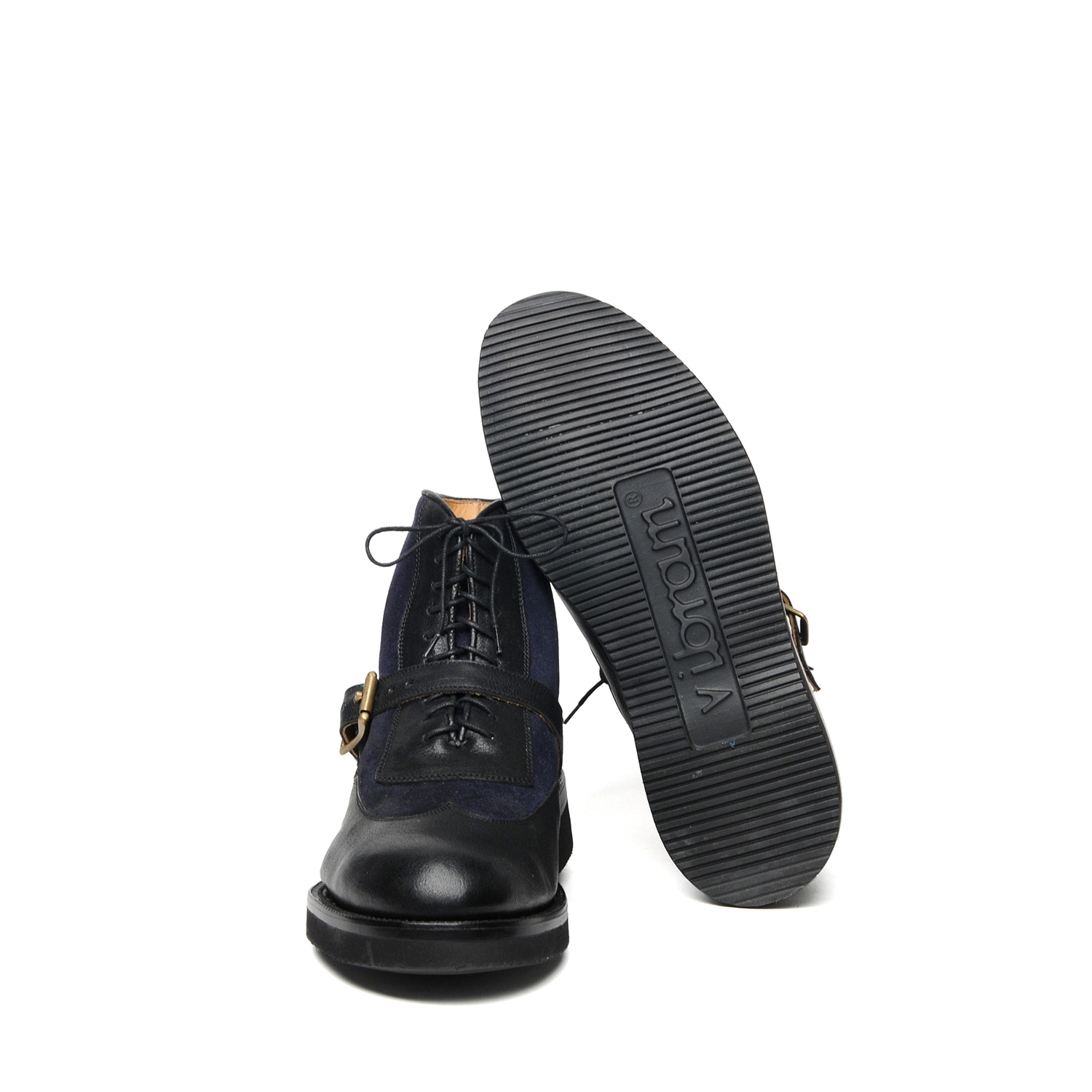 black navy boots