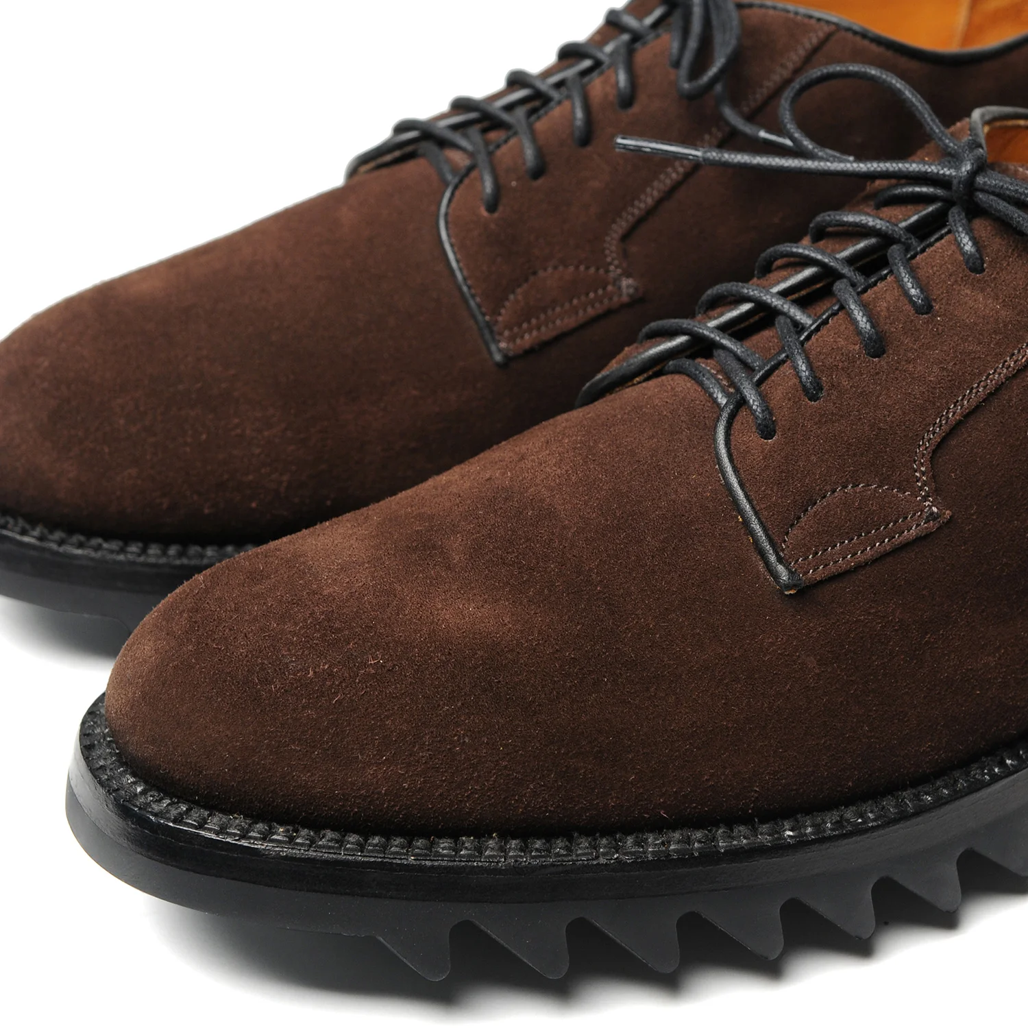 PLAIN-TOE-W-RIPPLE-SOLE,-DK-BROWN-SUEDE,-CLOSEUP.jpg