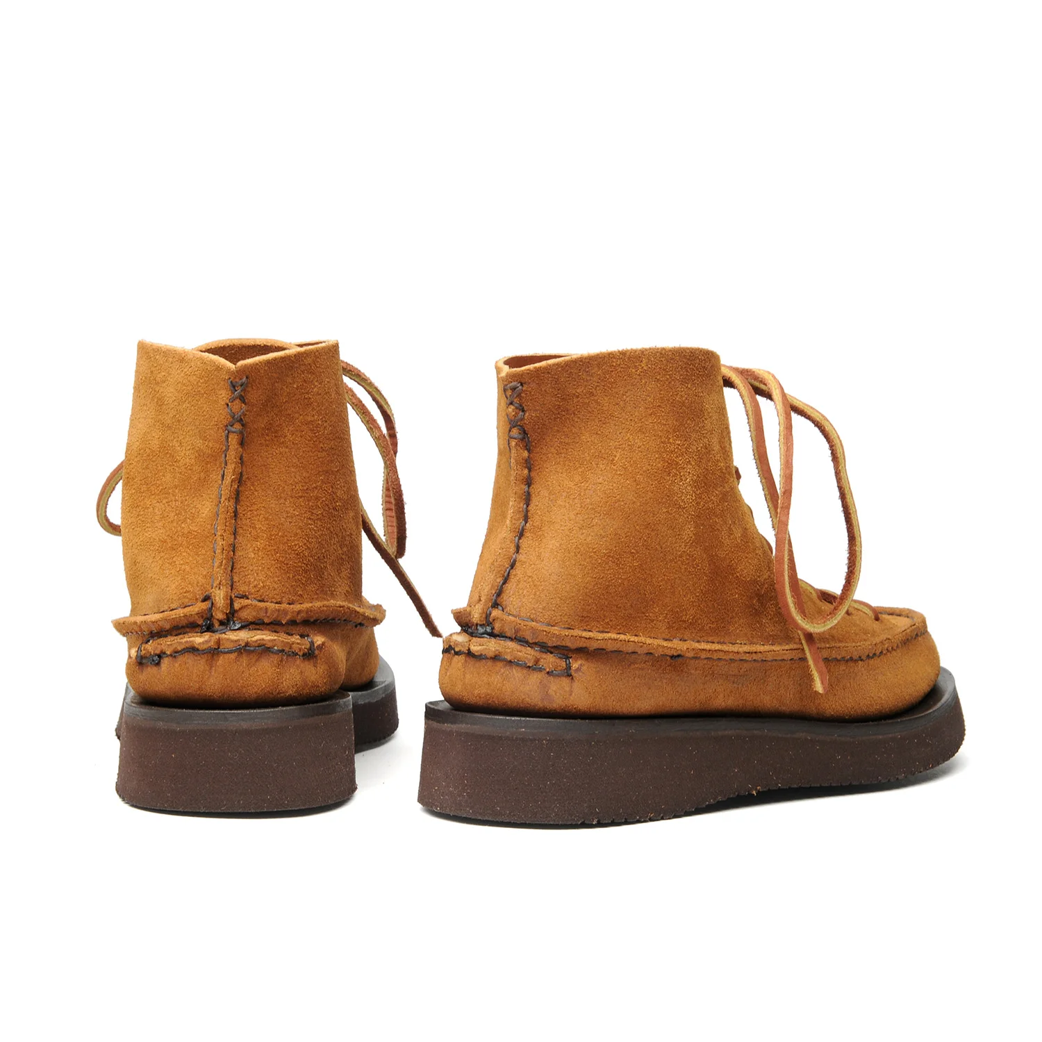 《 YUKETEN 》All Handsewn Sports 2pcs Moc WS All Handswen Sneaker Moc High w/ 2021 - FO G Brown — YUKETEN