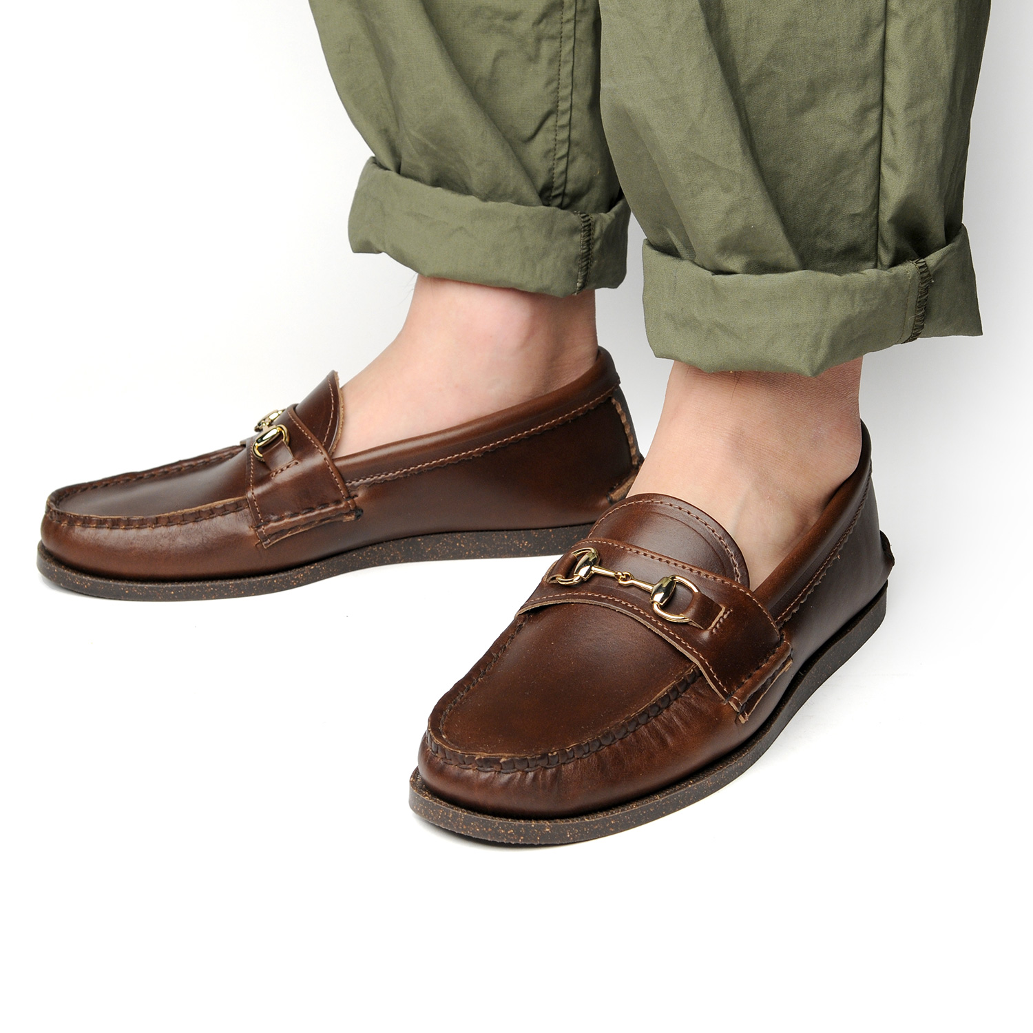 leather bit loafers