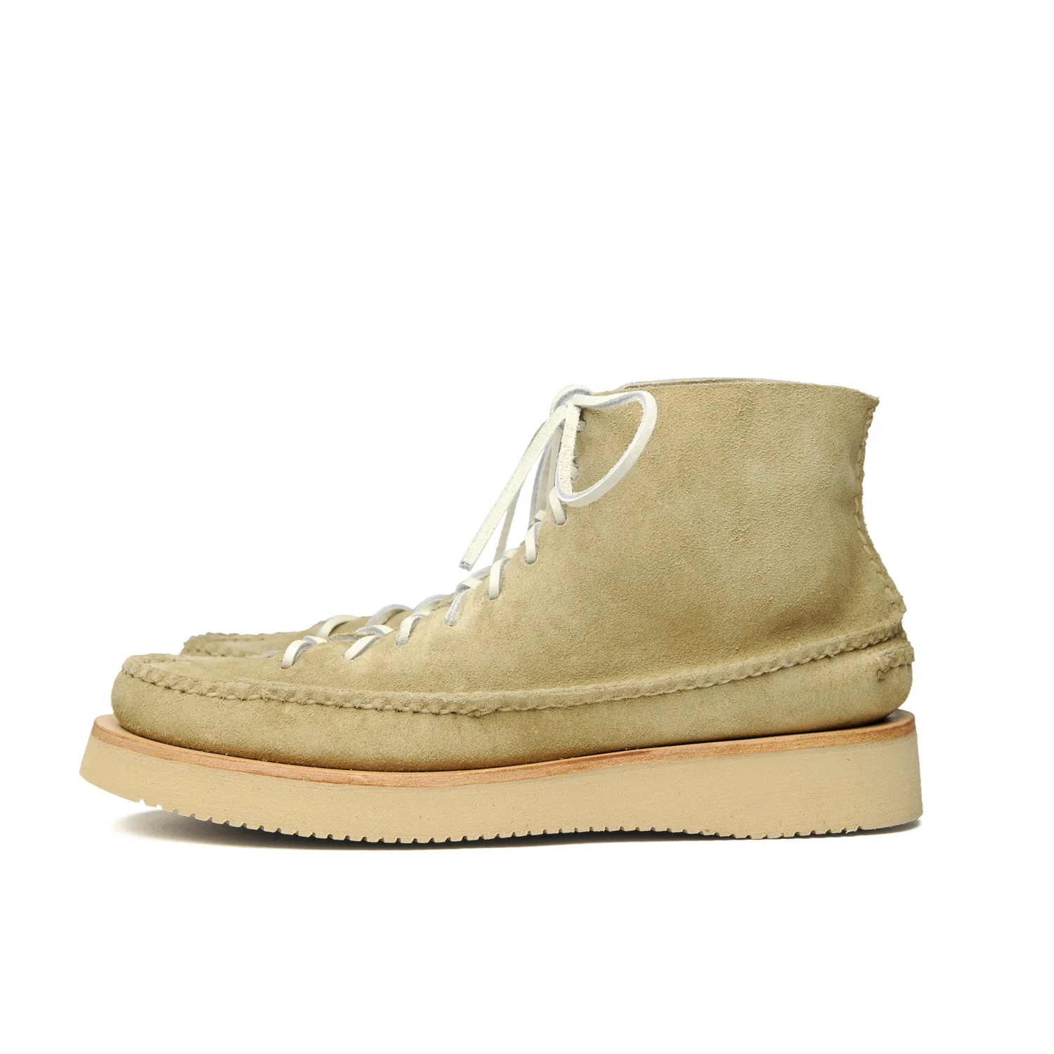 All Handsewn Sneaker Moc High with 2021 Sole - Flesh-out Leather