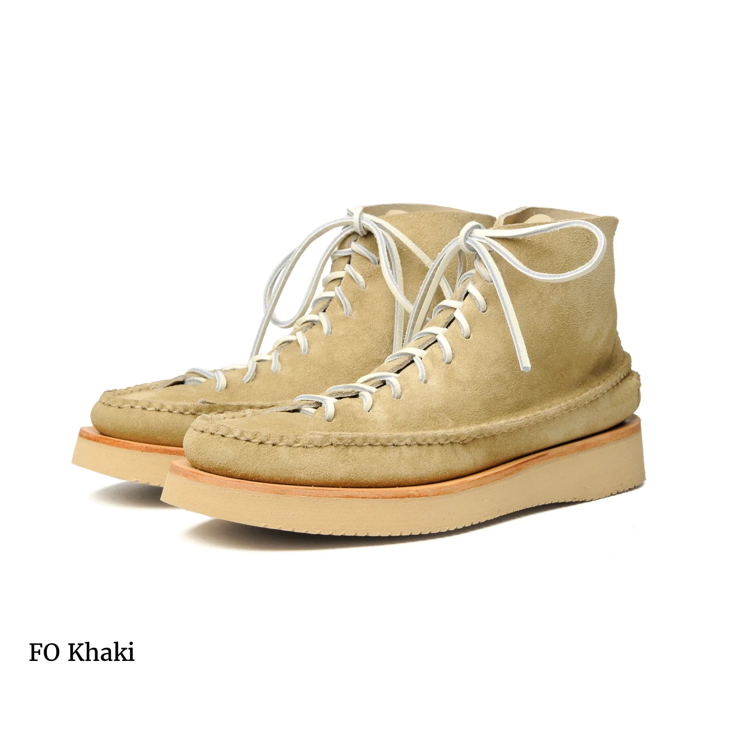 All Handsewn Sneaker Moc High with 2021 Sole - Flesh-out Leather
