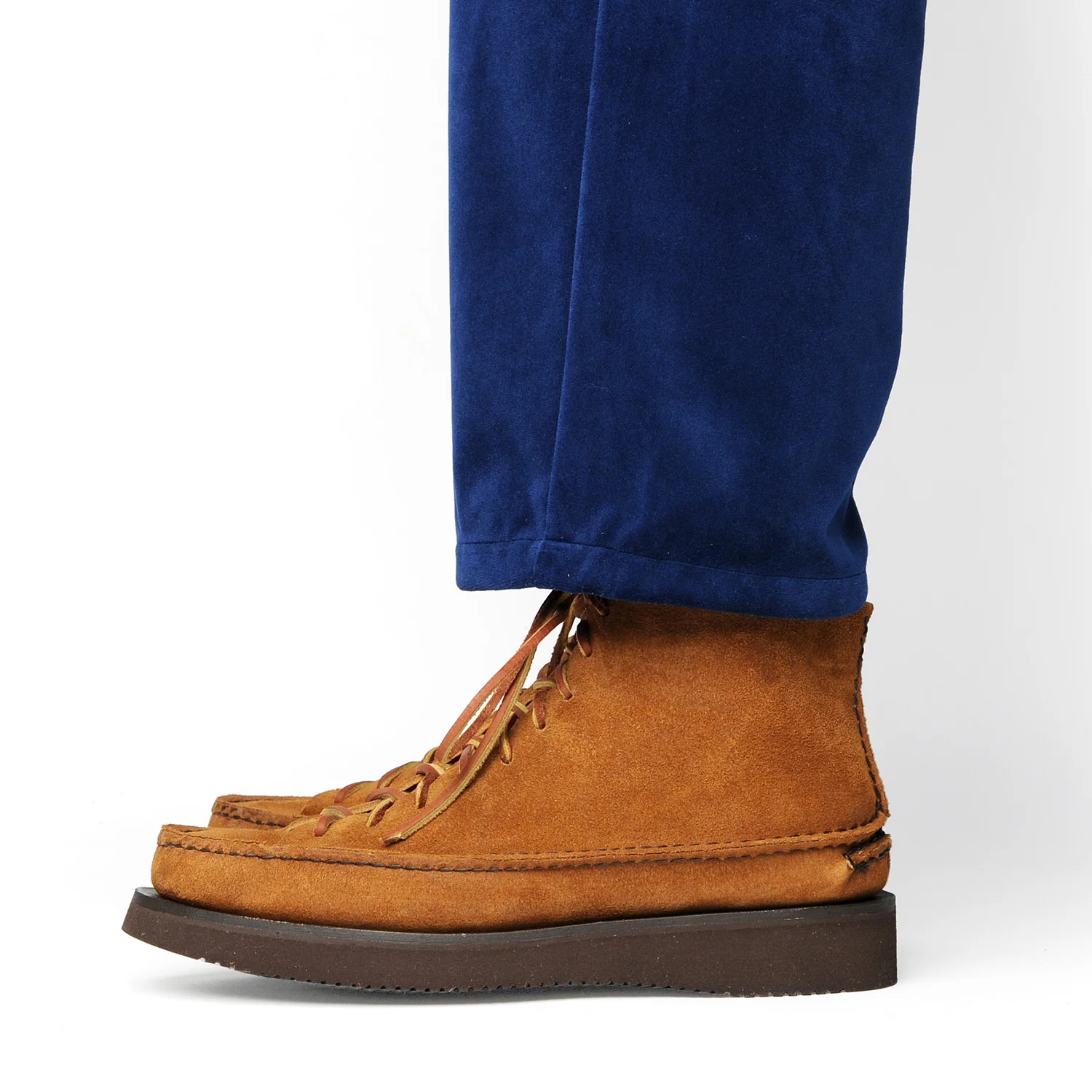 All Handsewn Sneaker Moc High with 2021 Sole - Flesh-out Leather