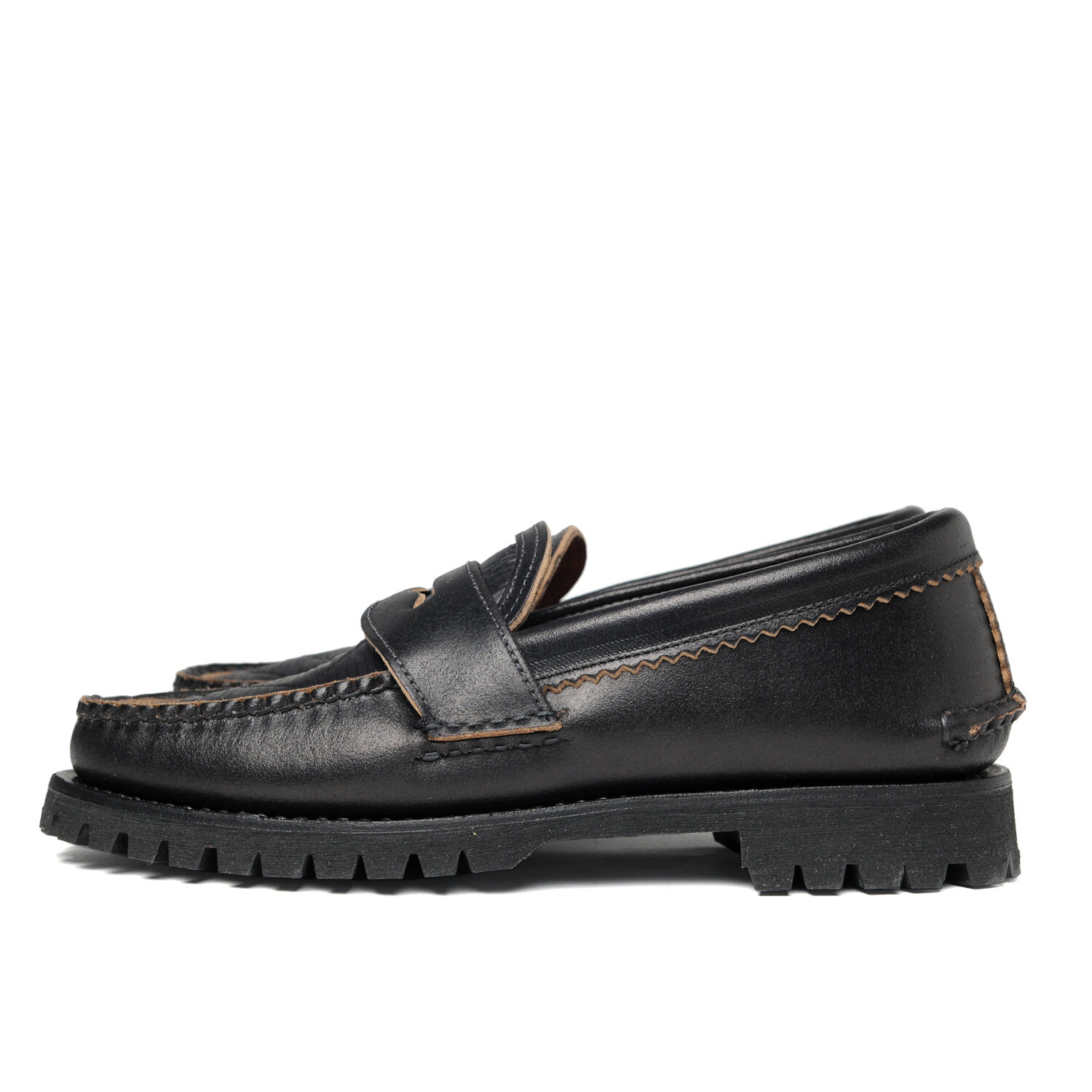 Hi-Loft Quilt Loafer with Cortina Sole - Waxed Black x Quilt Black ...