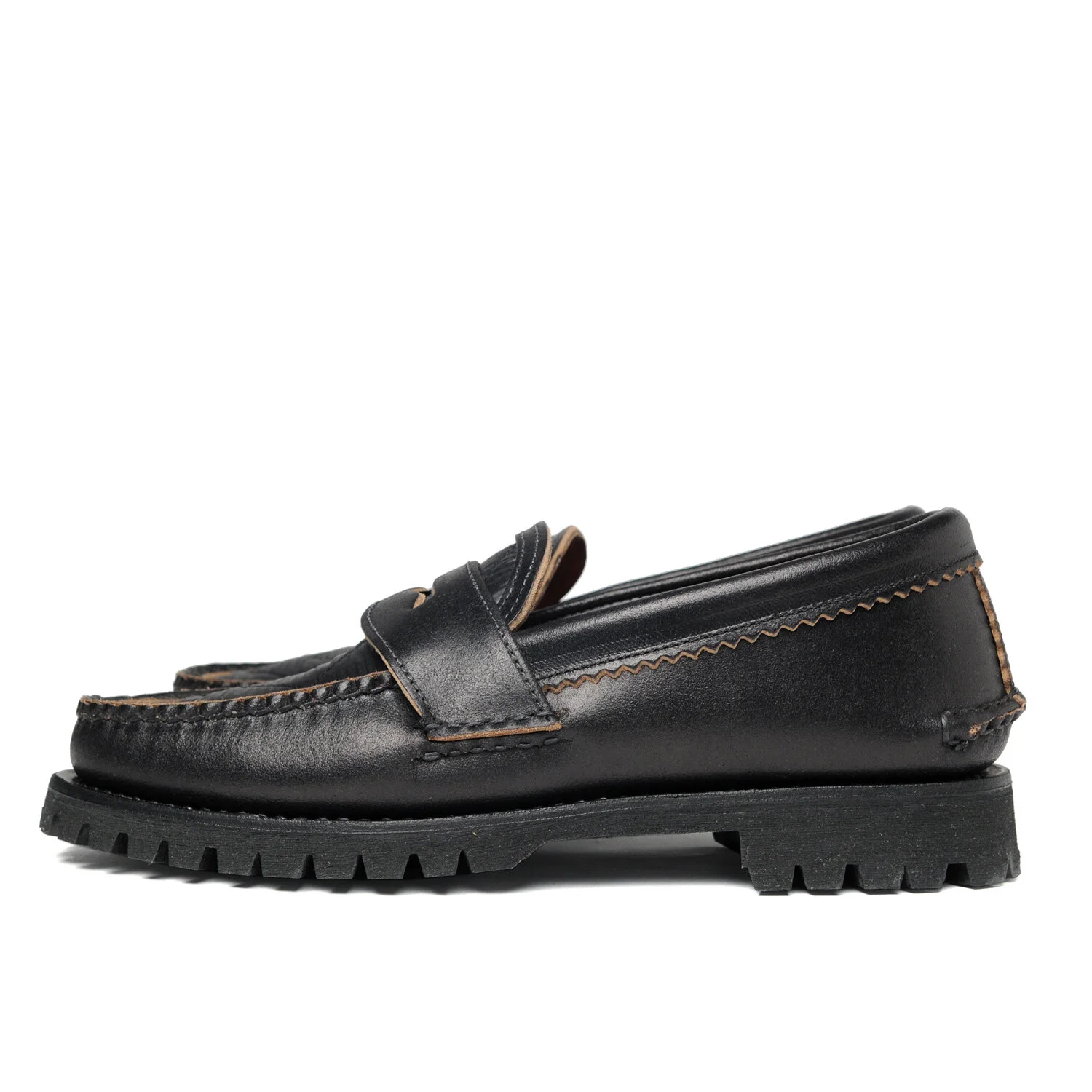 Hi-Loft Quilt Loafer with Cortina Sole - Waxed Black x Quilt Black