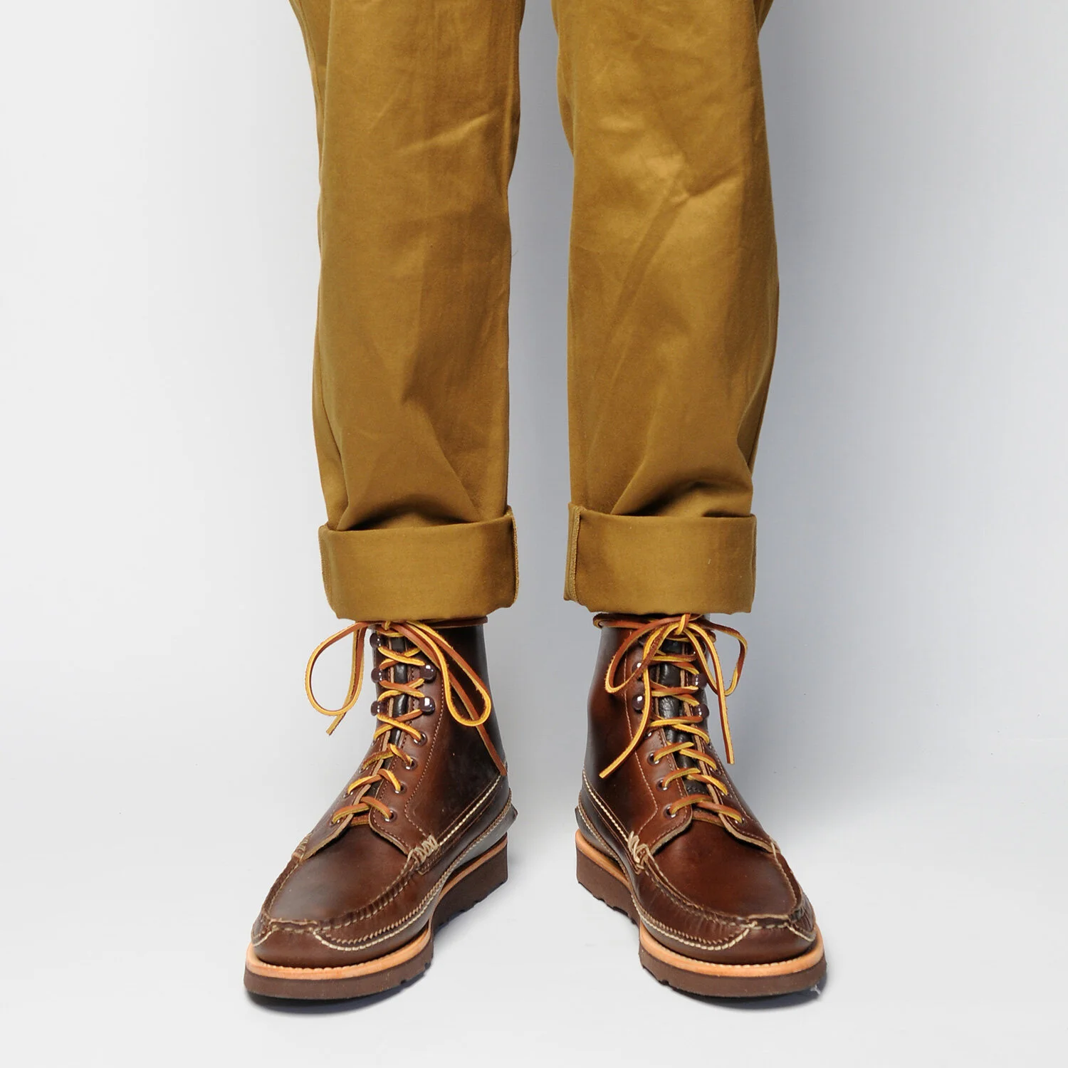 靴 YUKETEN Native Maine Guide Boots G Brown Maine Guide DB Boots - Chromexcel Leather [2 Colors] — YUKETEN