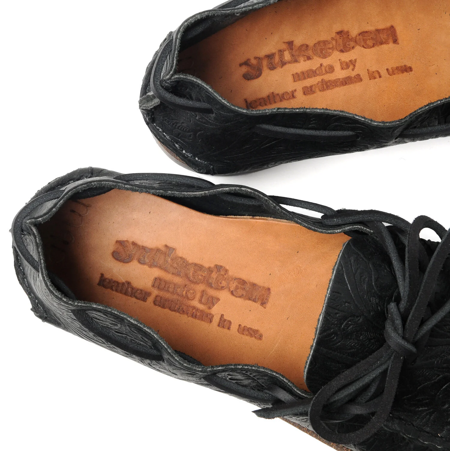 WS All Handsewn Canoe Moc with Camp Sole - Floral Black — YUKETEN