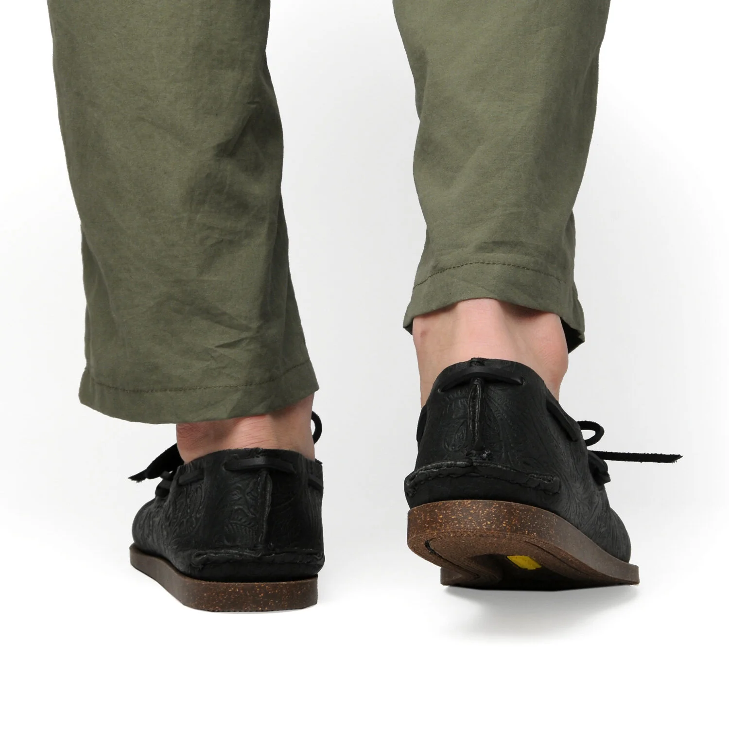 WS All Handsewn Canoe Moc with Camp Sole - Floral Black — YUKETEN