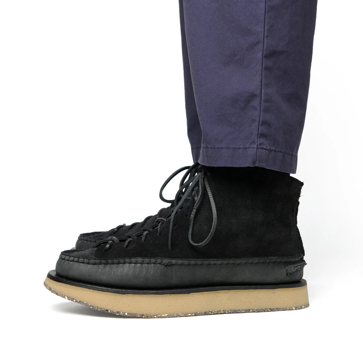 WS All Handswen Sneaker Moc High w/ Rocker Sole - FO Black x D