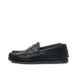 Bit Loafer with Camp Sole - Floral Embossed Latigo Leather [2 