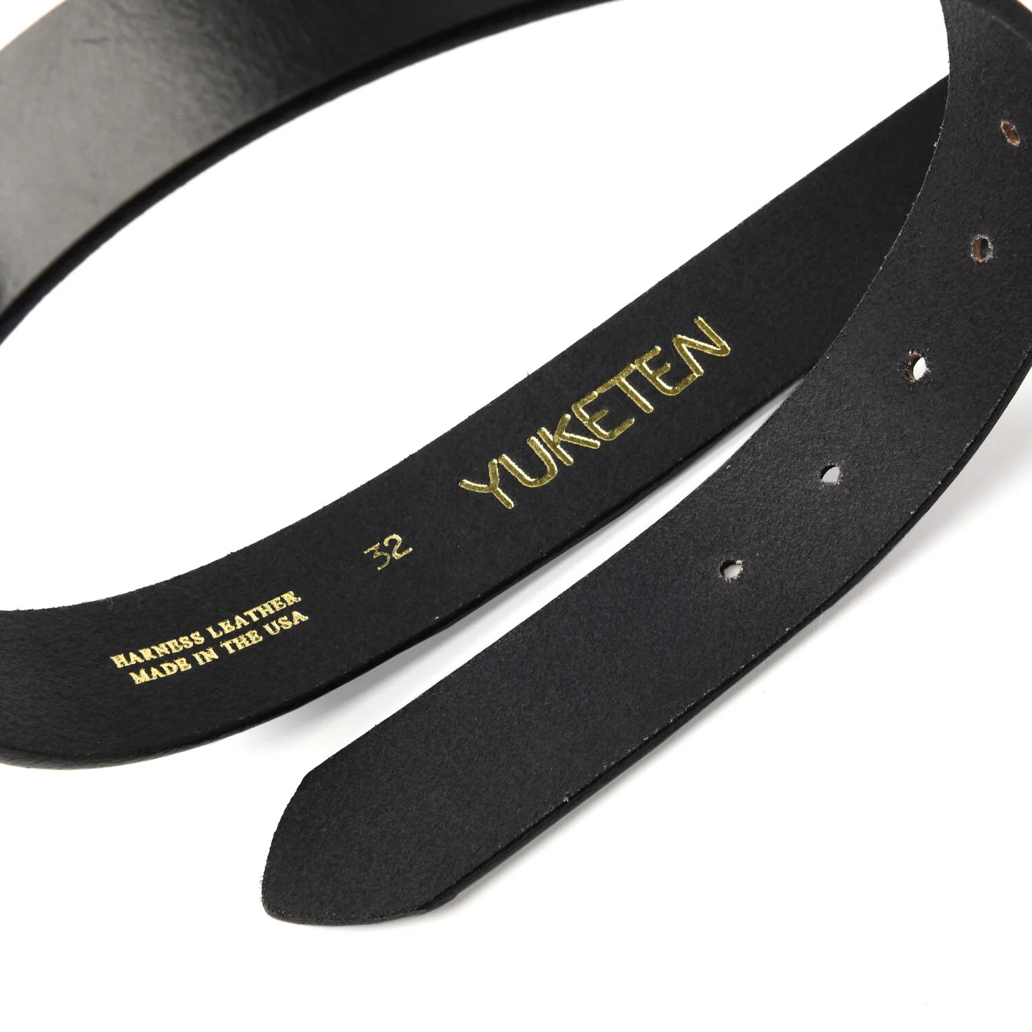 Stitched D-Ring Belt - Black — YUKETEN
