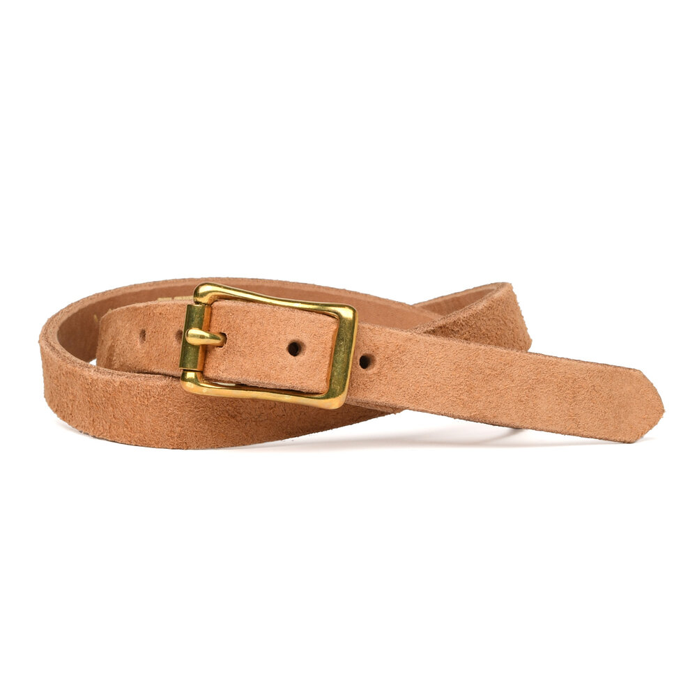 Stitched D-Ring Belt - Buck Brown — YUKETEN