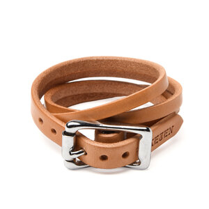 Lucky Dog Leather  Braided Leather Rope Bracelet-Double Wrap-Tan