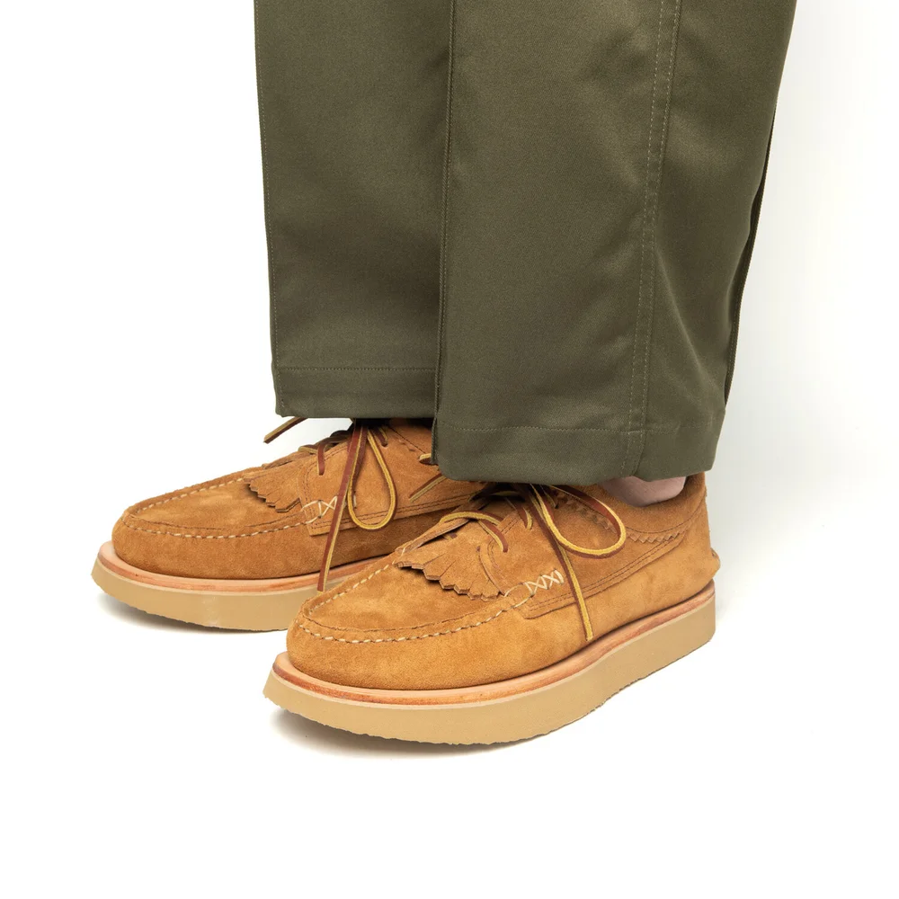 Blucher Rocker with Kiltie - Flesh-out Leather with Yuketen Rocker 