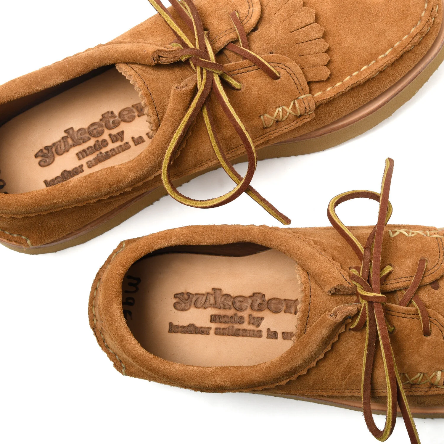 Blucher Rocker with Kiltie - Flesh-out Leather with Yuketen Rocker