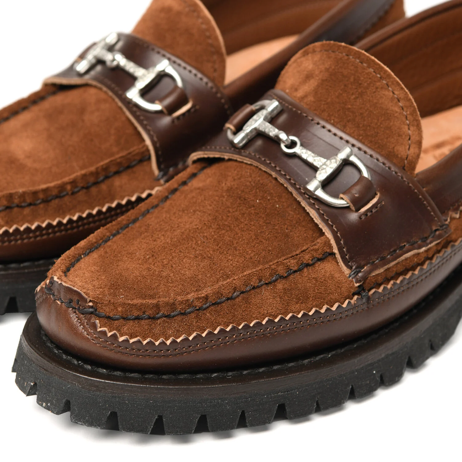 20224PM-Bit-Loafer-DB-w-Cortina-Sole,-FO-Snuff-x-G-Brown,-Hand-Sttiching.jpg