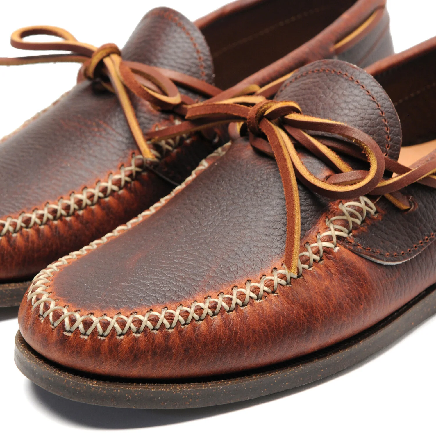 WS Canoe Moc w/ Camp Sole - CP Brown — YUKETEN