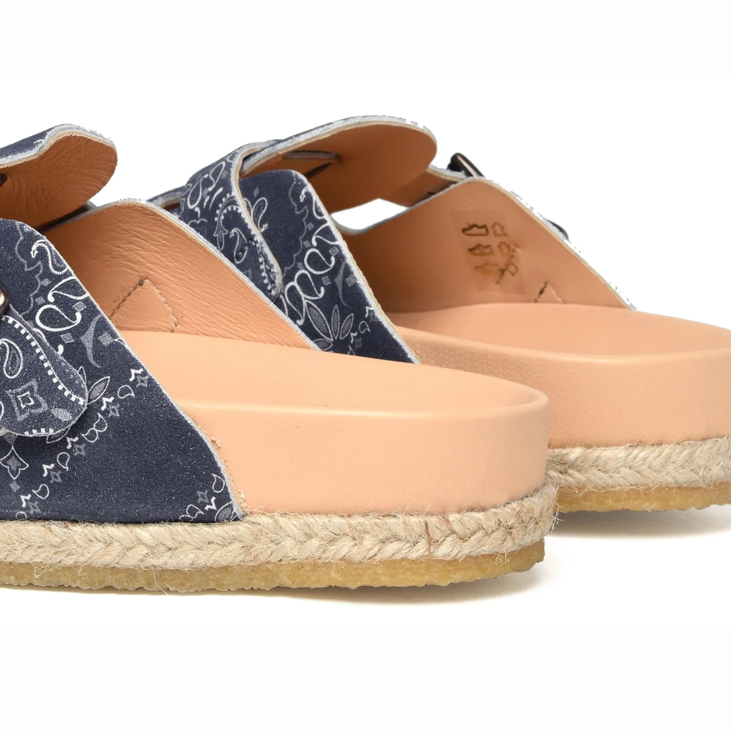 Sal 1 w/ Crepe Sole - Blue Bandana Suede — YUKETEN