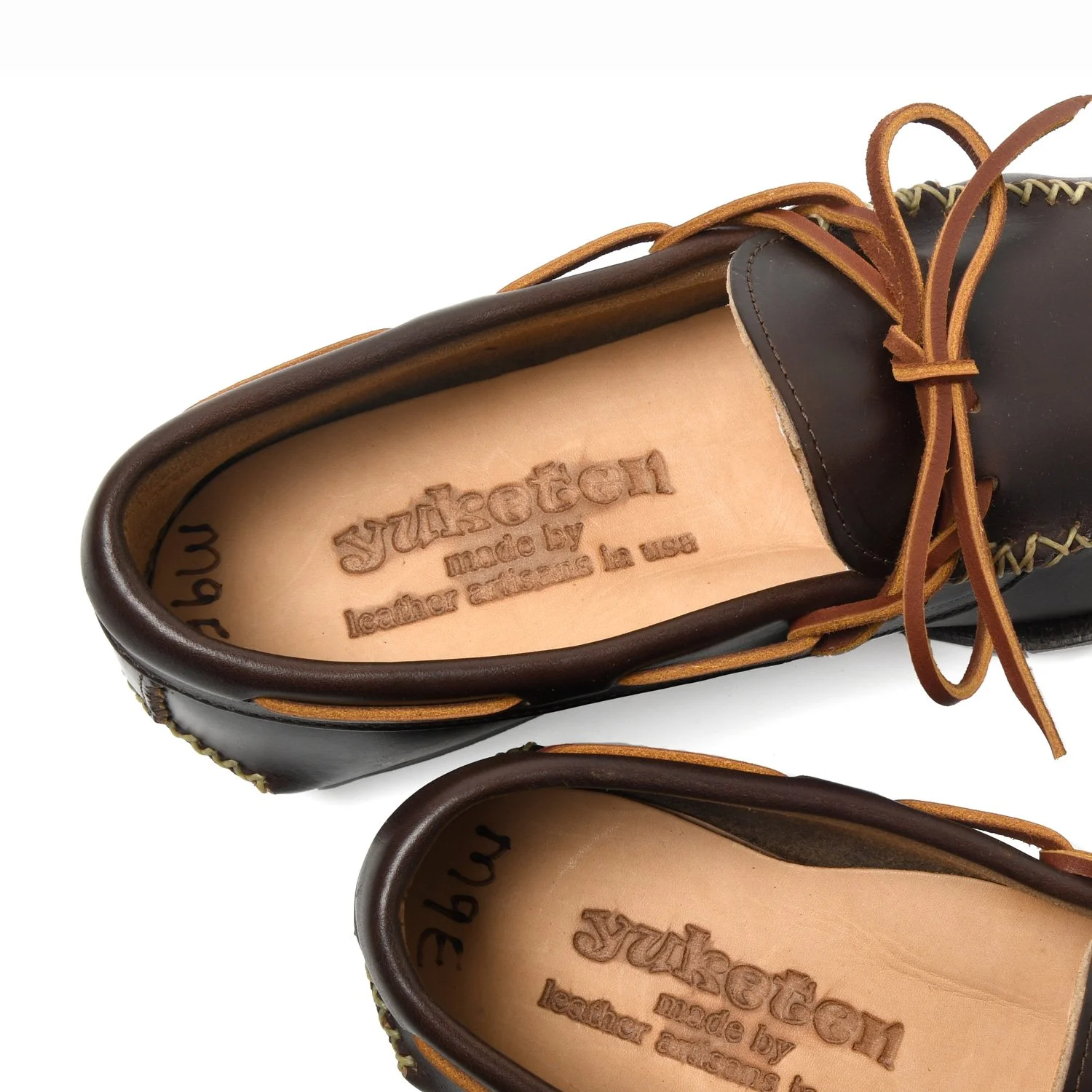 YUKETEN モカシン Canoe Moc w/ Camp Sole - Flesh-out Leather [3 Colors] — YUKETEN