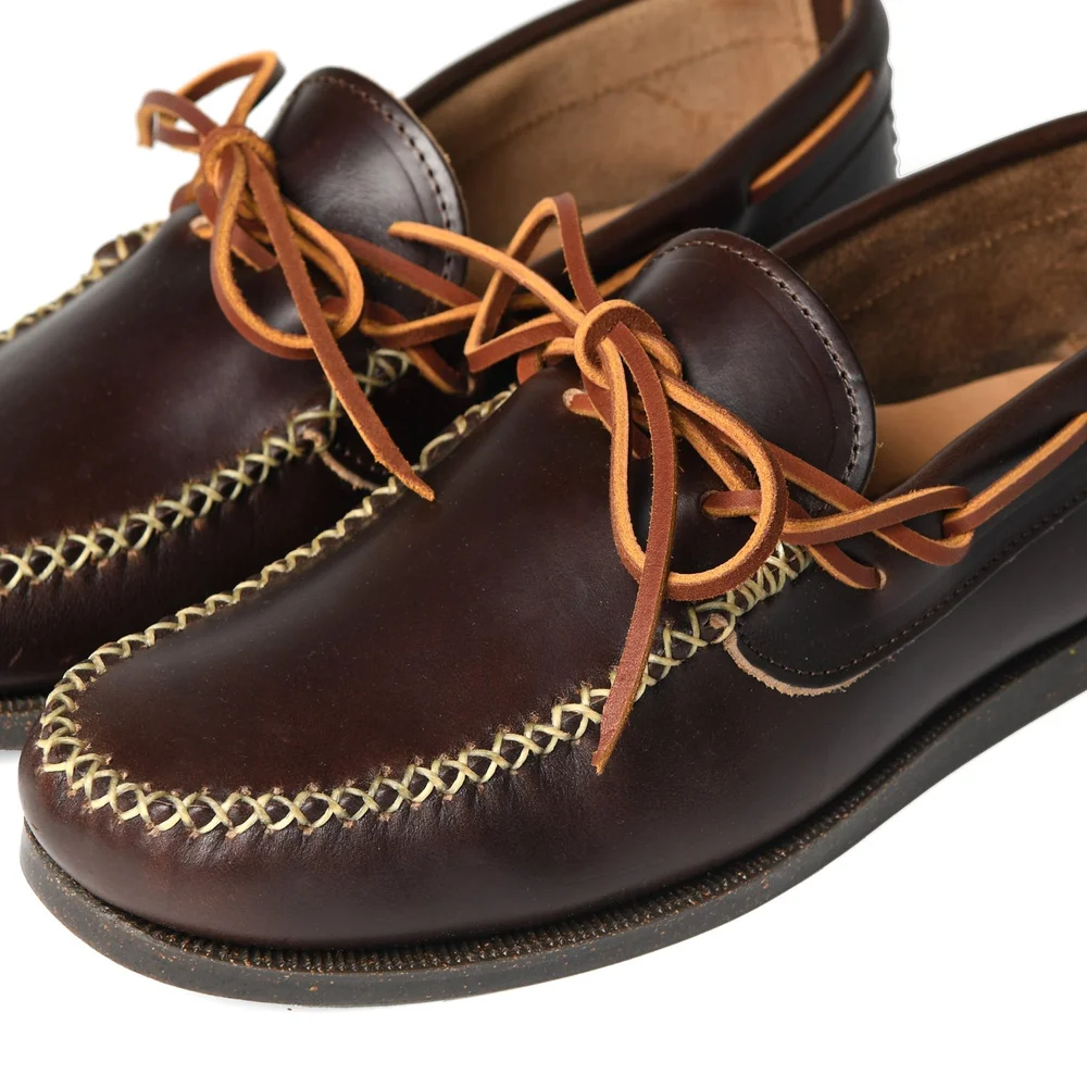 Canoe Moc w/ Camp Sole - G Brown — YUKETEN display picture 1