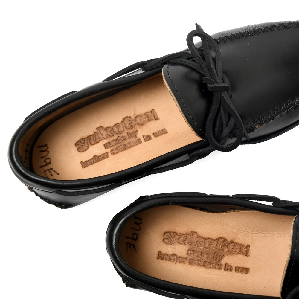 Canoe Moc w/ Camp Sole - G Black — YUKETEN
