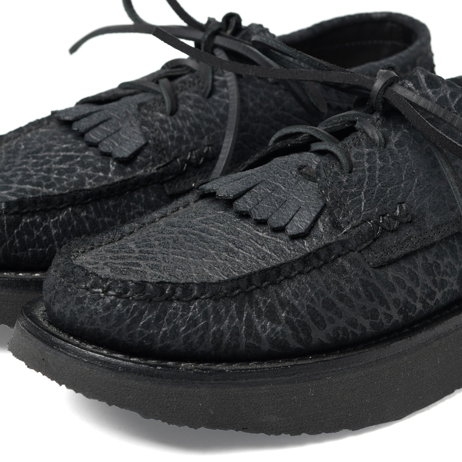 00240KM-Blucher-Rocker-w-Kiltie,-Godzilla-Black,-Close-up.jpg