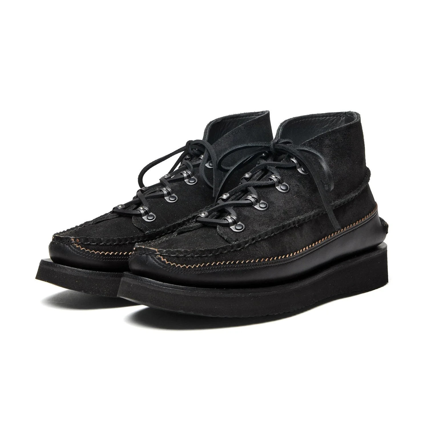 WS All Handsewn Tokyo DB Chukka w/ 2021 - FO Black x G Black — YUKETEN