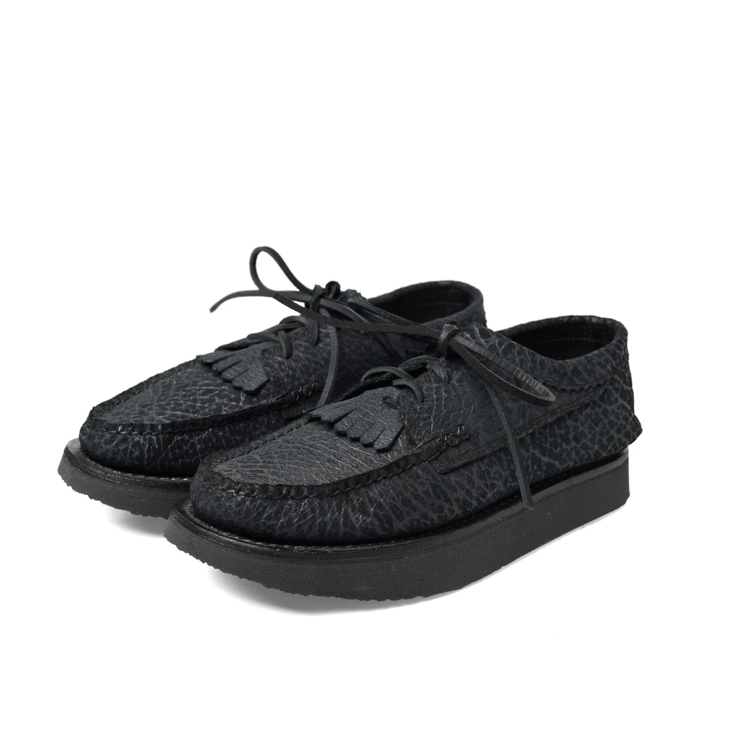 00240KM-Blucher-Rocker-w-Kiltie,-Godzilla-Black,-Close-up.jpg