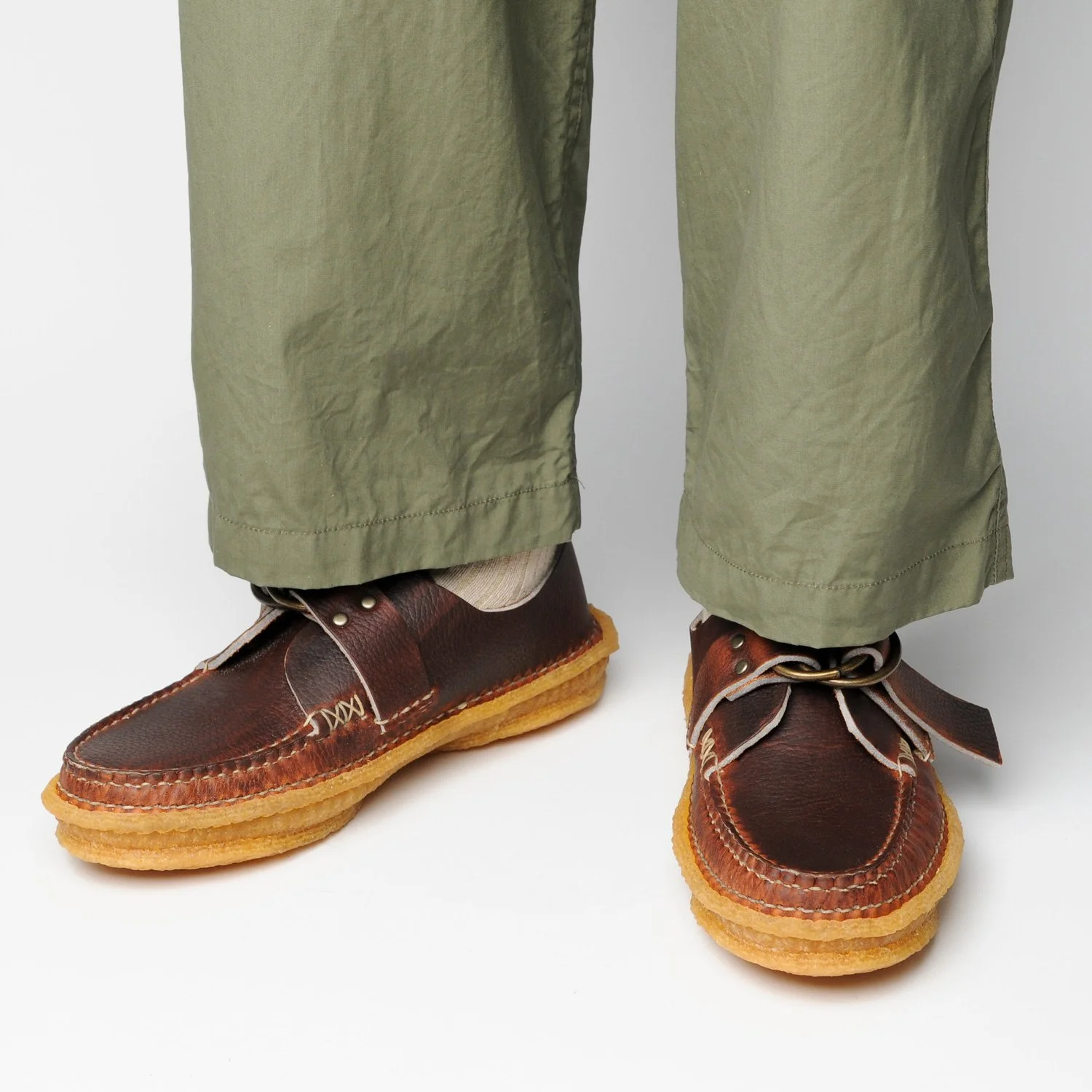Center Ring Moc w/ Handsewn Crepe Sole - Chromepak Leather [2
