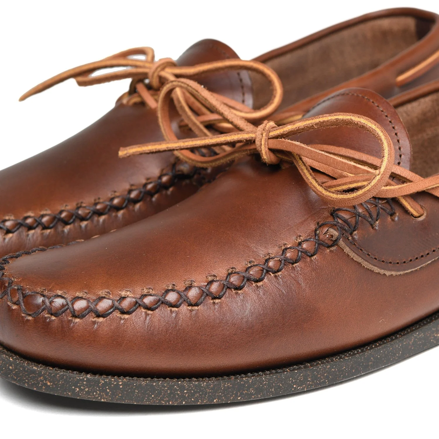 Canoe Moc w/ Camp Sole - G Tan — YUKETEN