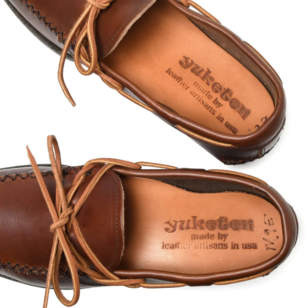 Canoe Moc w/ Camp Sole - G Tan — YUKETEN display picture 2