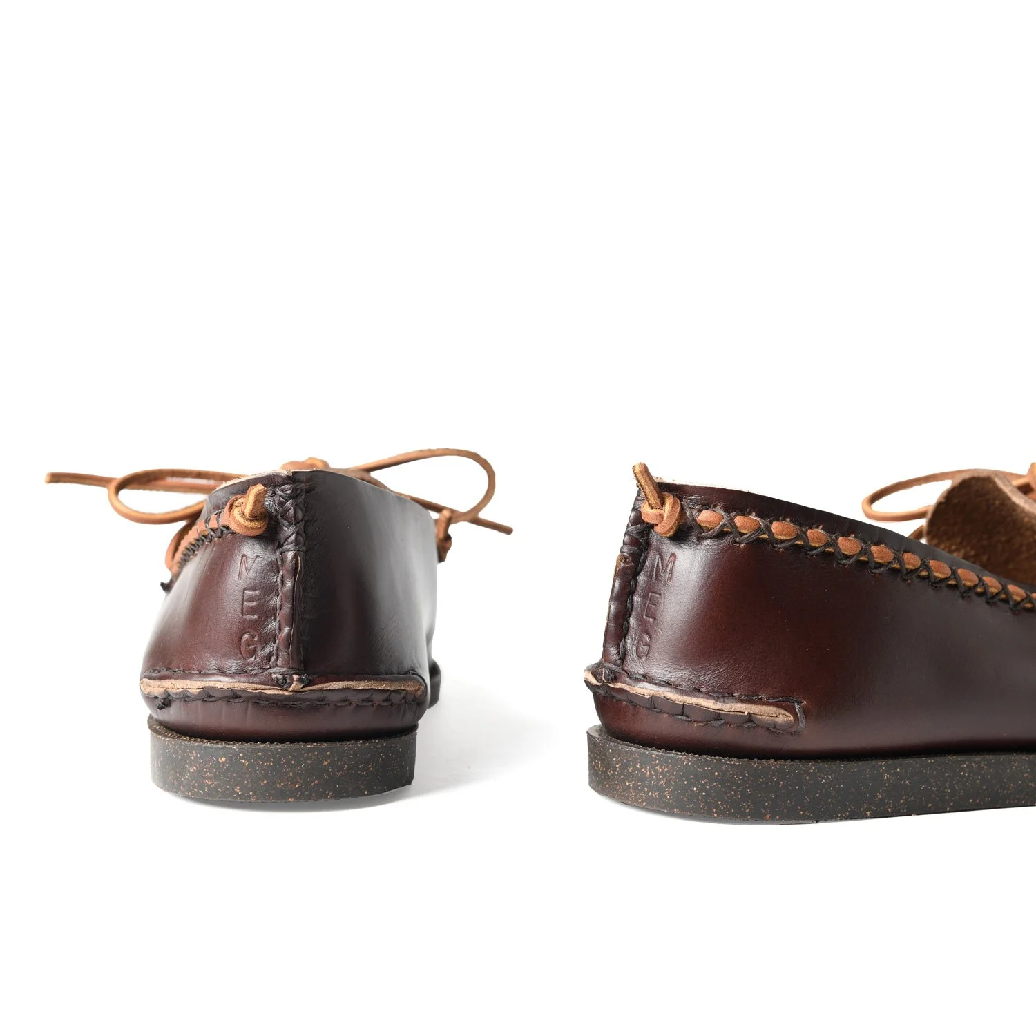 Handsewn Rawhide Moc - G Brown — YUKETEN