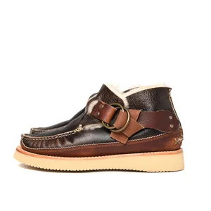 Ring Boots DB w/ 2021 - Antique Sheep Brown — YUKETEN display picture 2