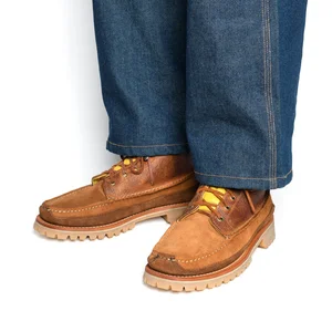 All Handsewn Maine Guide 6 Eye DB Boots - Brown Multi — YUKETEN display picture 2