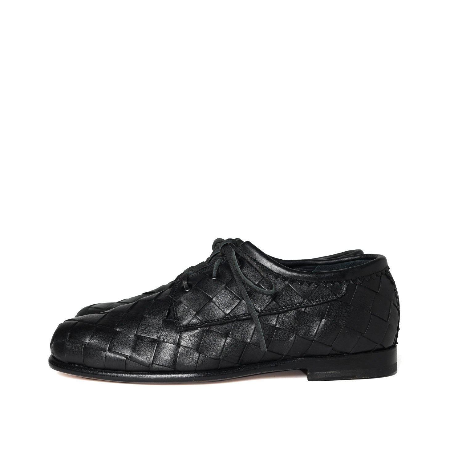 YWB-NN-4596-WEAVED-BLUCHER,-NAPPA-BLACK,-PROFILE.jpg