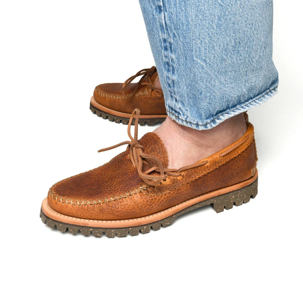 Canoe Moc with Cortina Sole - Buckaroo Leather — YUKETEN display picture 1