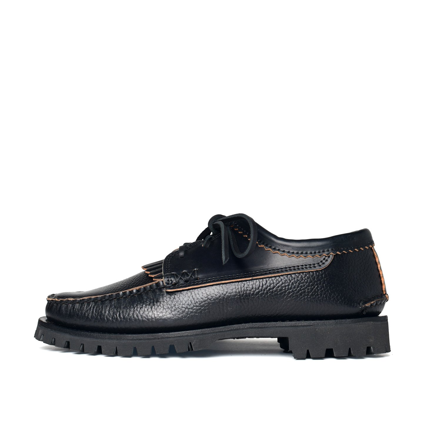 20924KM-Cordovan-Blucher-w-Kiltie-w-Cortina-Sole,-Cordovan-Black-x-Grizzly-Black,-Profile.jpg