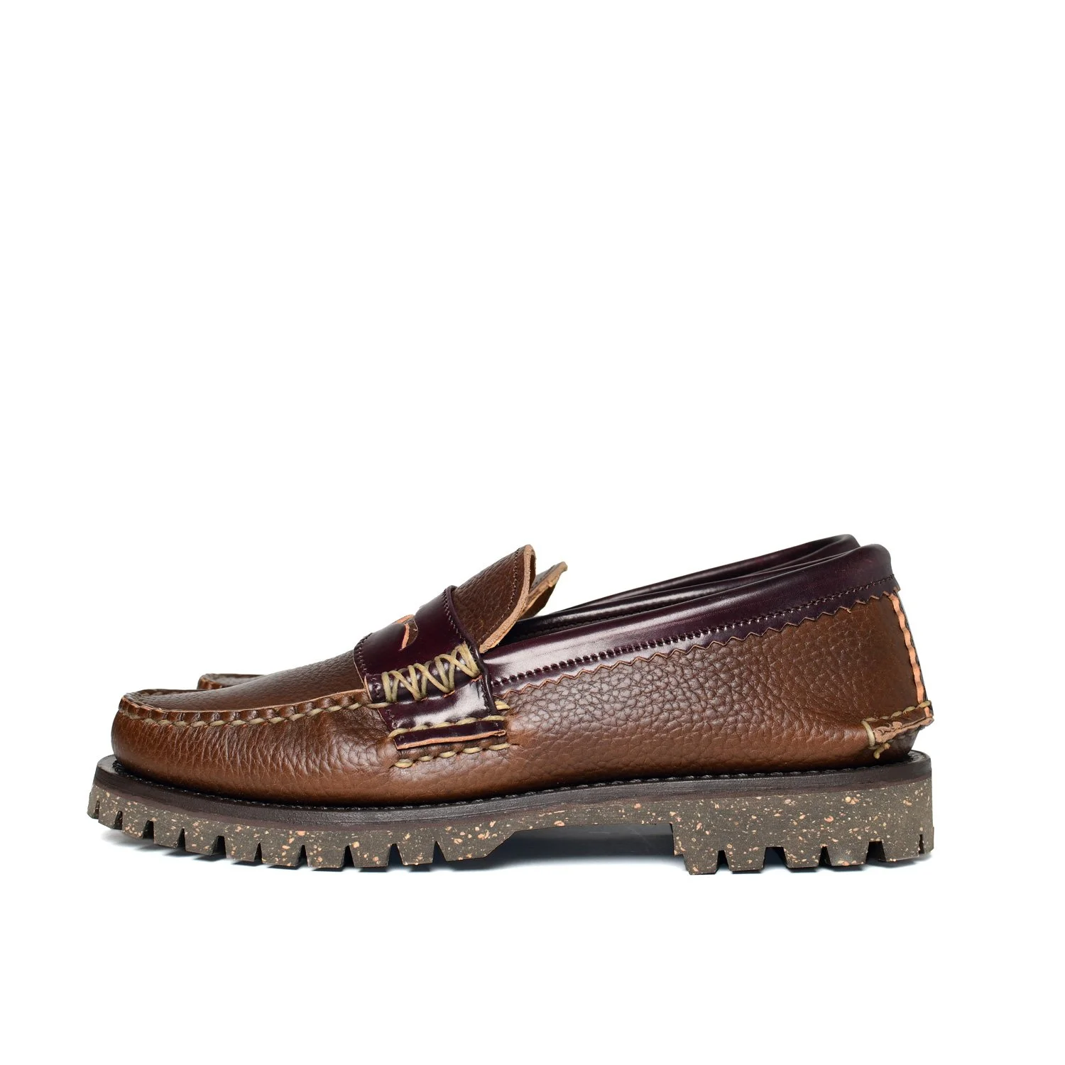 Cordovan Loafer w Cortina Sole - Cordovan x CXL FW24 — YUKETEN