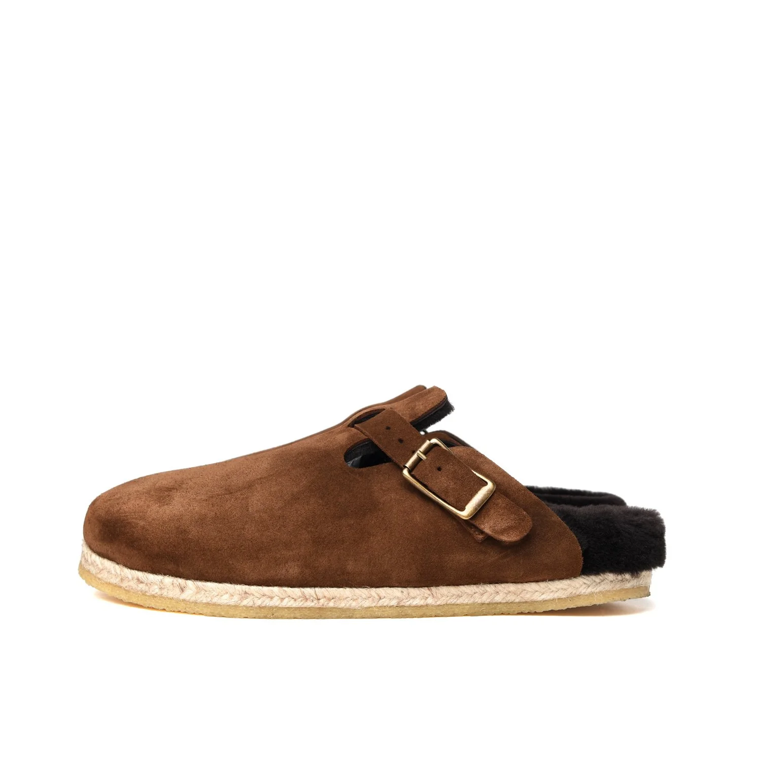 Sal 1 w/ Crepe Sole - Shear-Lined Suede FW24 — YUKETEN