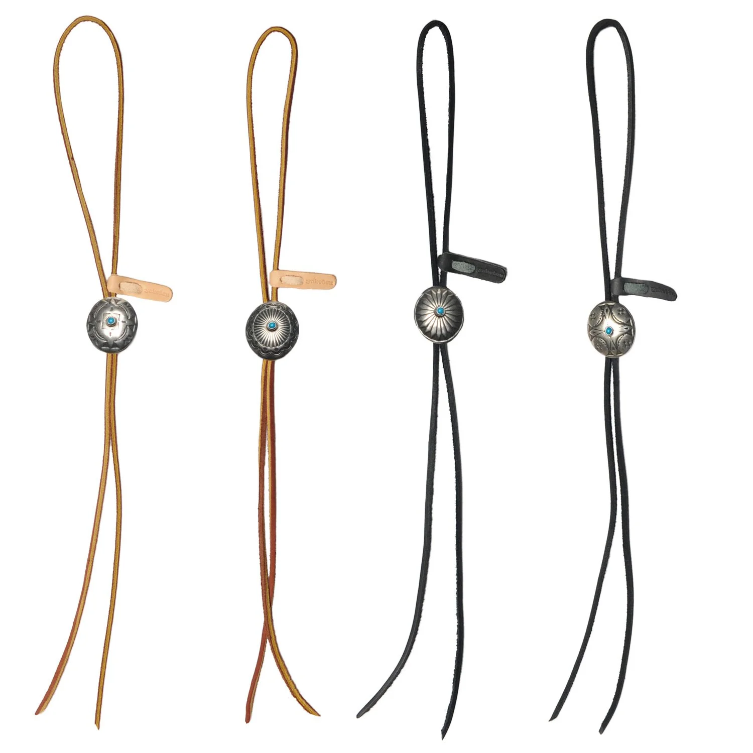 【YUKETEN】ユケテン LEATHER BOLO TIE W CONCHO Leather Bolo Tie w/ Concho SS25 — YUKETEN