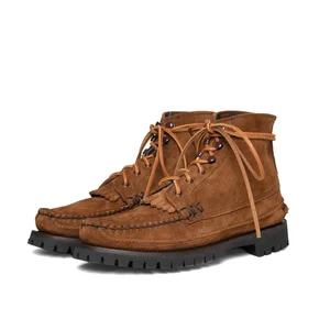 Semi Handsewn Maine Guide 6 Eye DB Boots with Kiltie - Flesh-out 