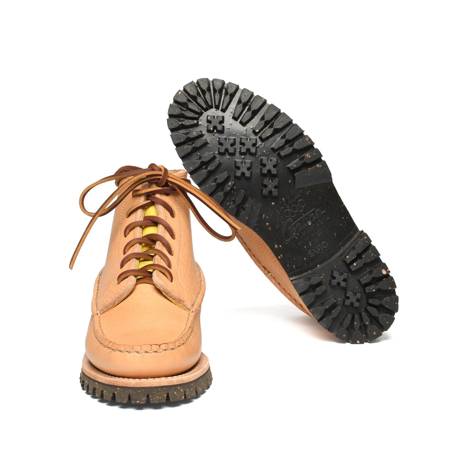 All Handsewn Maine Guide 6 Eye Boots - Virgil Maine Natural