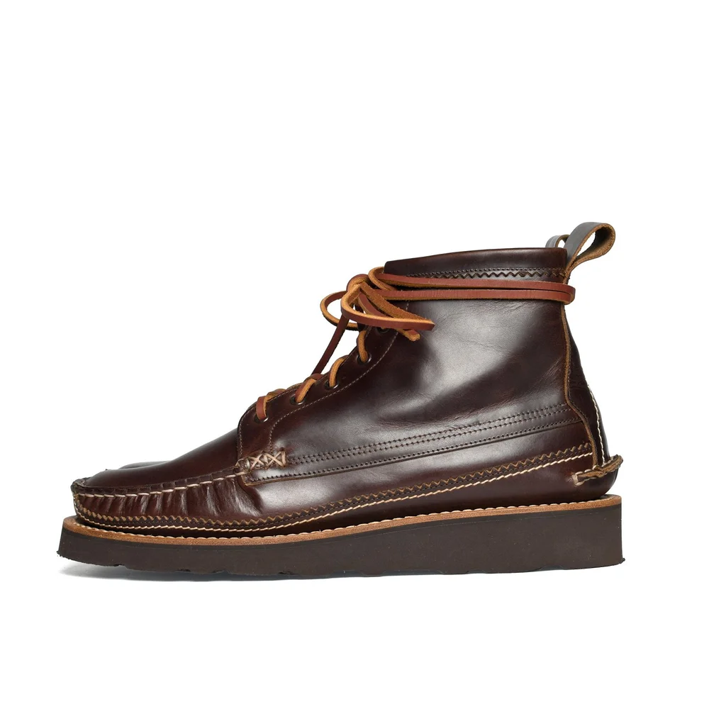 YUKETEN Size 9 Black Brown Leather Lace Up Boots YUKETEN Maine Guide Leather Boots for Men | MR PORTER main image 4