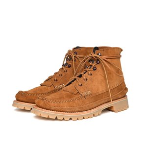 Semi Handsewn Maine Guide 6 Eye DB Boots with Kiltie - Flesh-out 