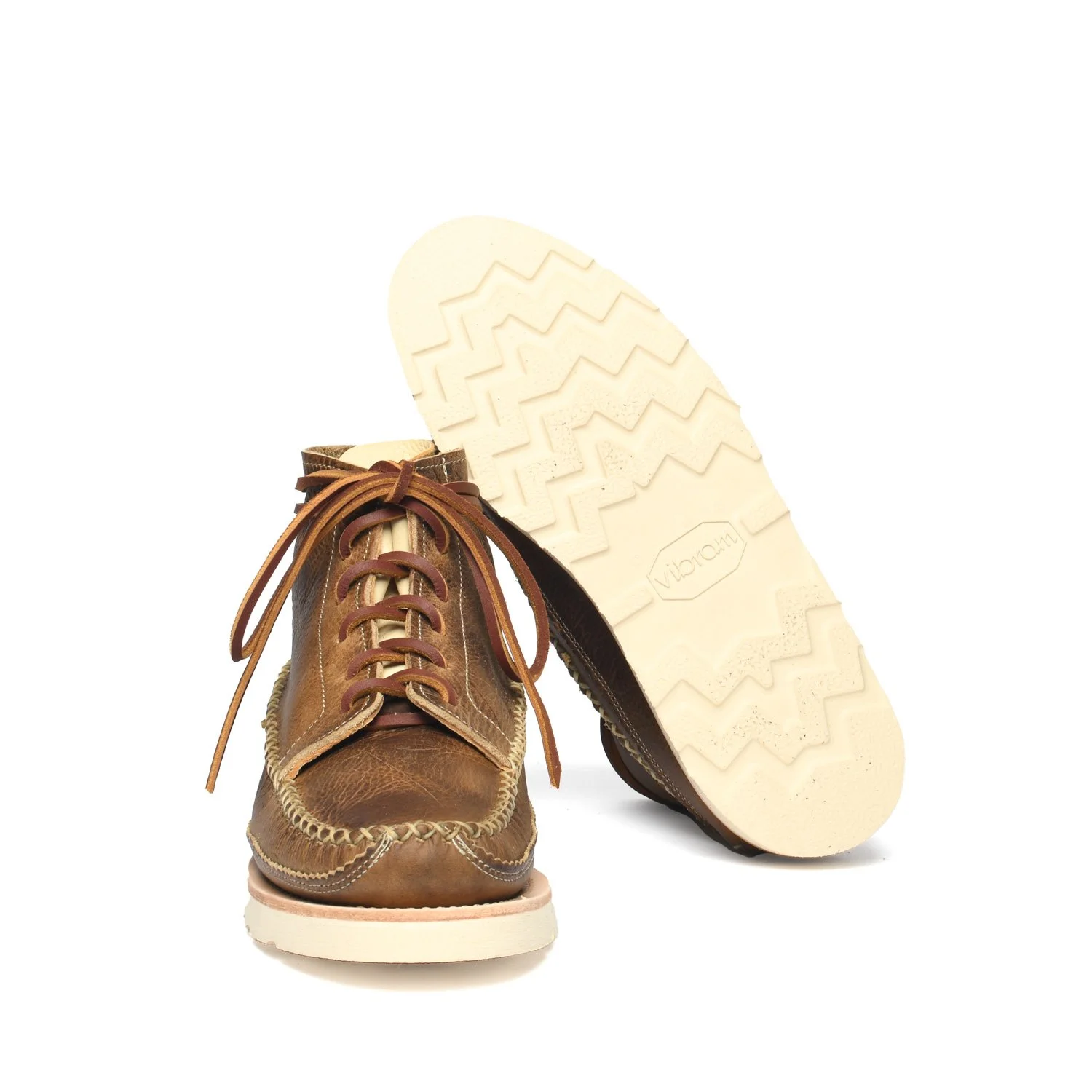 All Handsewn Maine Guide 6 Eye DB Boots - Crazy Horse Cow Leather