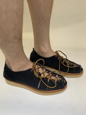 SAMPLE #79 - Ghillie Moc w/ Vibram Sole - Size 9 US E-Width — YUKETEN