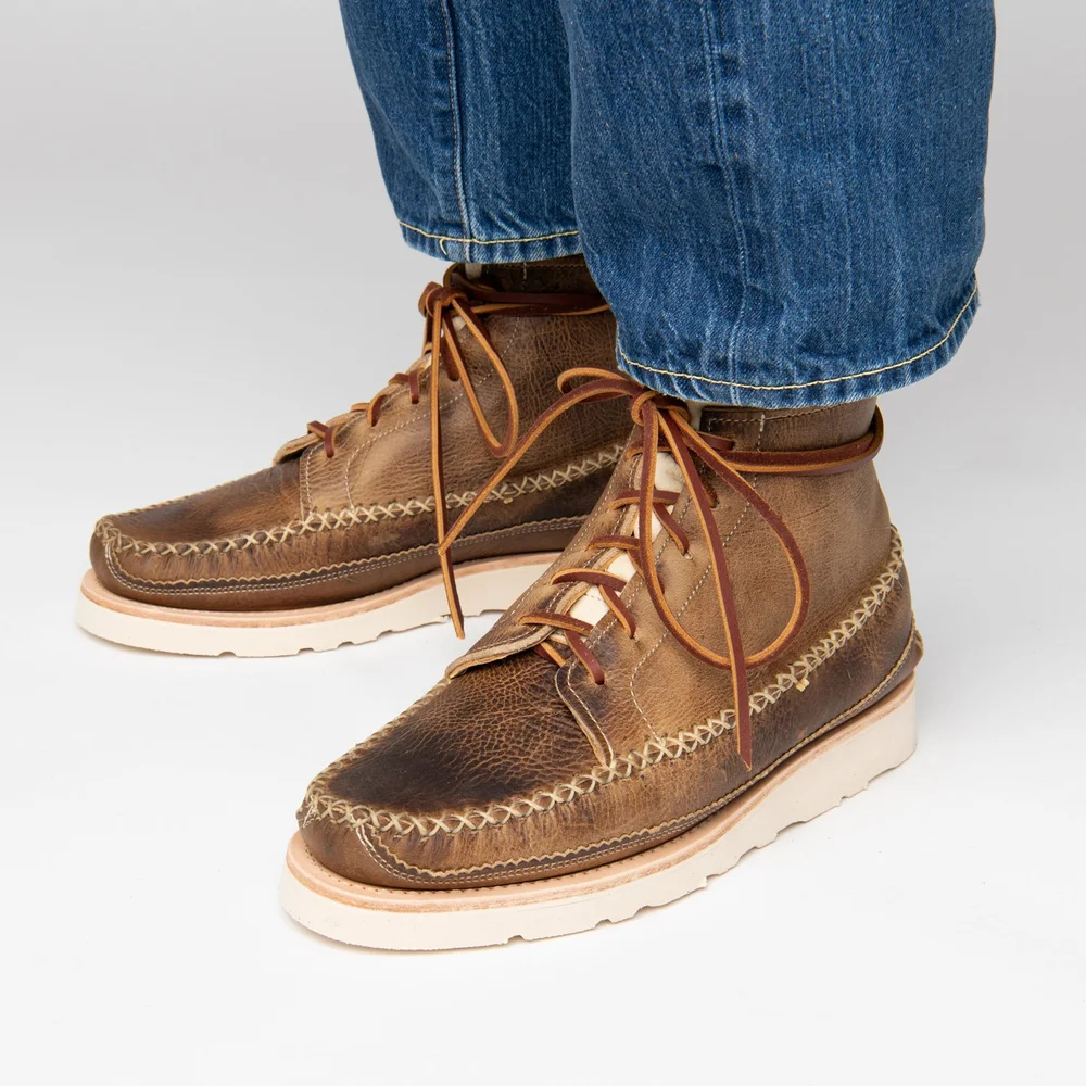 Yuketen Maine Guide 6 Eye Suede Leather Boots EXCELLENT Shape  Size M12E‎ Yuketen-Maine-Guide-6-Eye-  main image 4