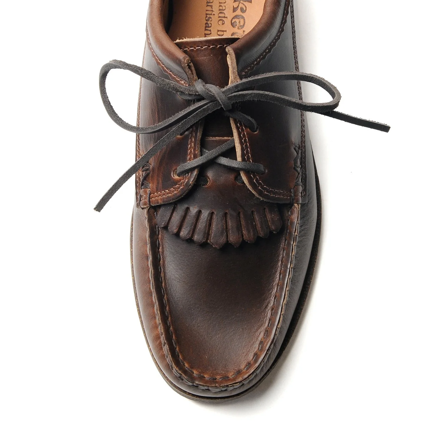 新品 YUKETEN BLUCHER MOCCASIN HORWEEN CXL Blucher with Kiltie with Camp Sole - C Whisky — YUKETEN
