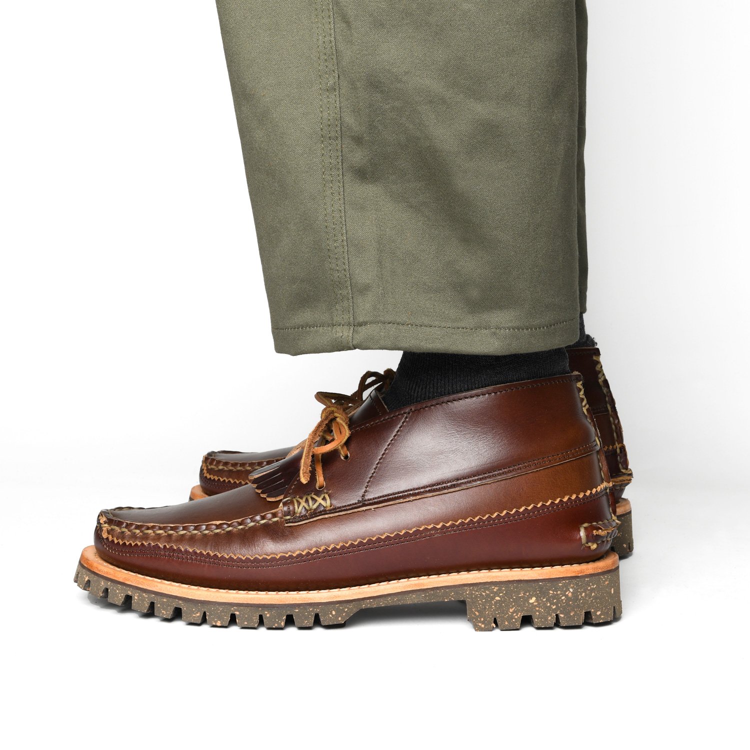 Semi Handsewn Maine Guide DB Chukka w/ Kiltie - Chromexcel Leather